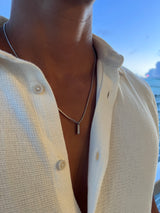 Box Pendant Necklace