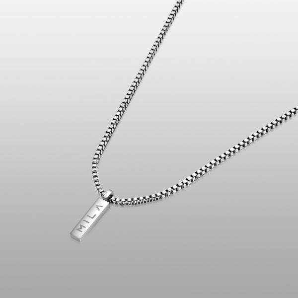 Box Pendant Necklace